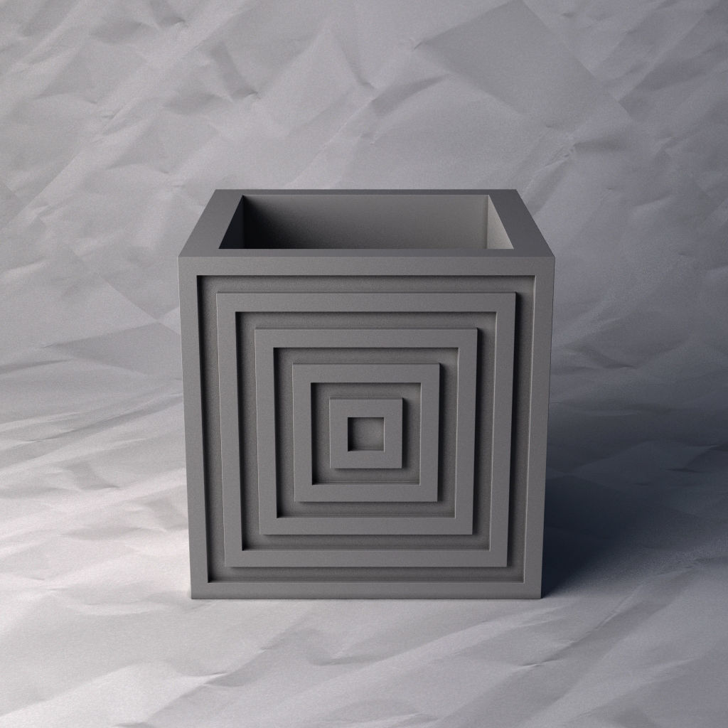 VASE 018 3D print model_18