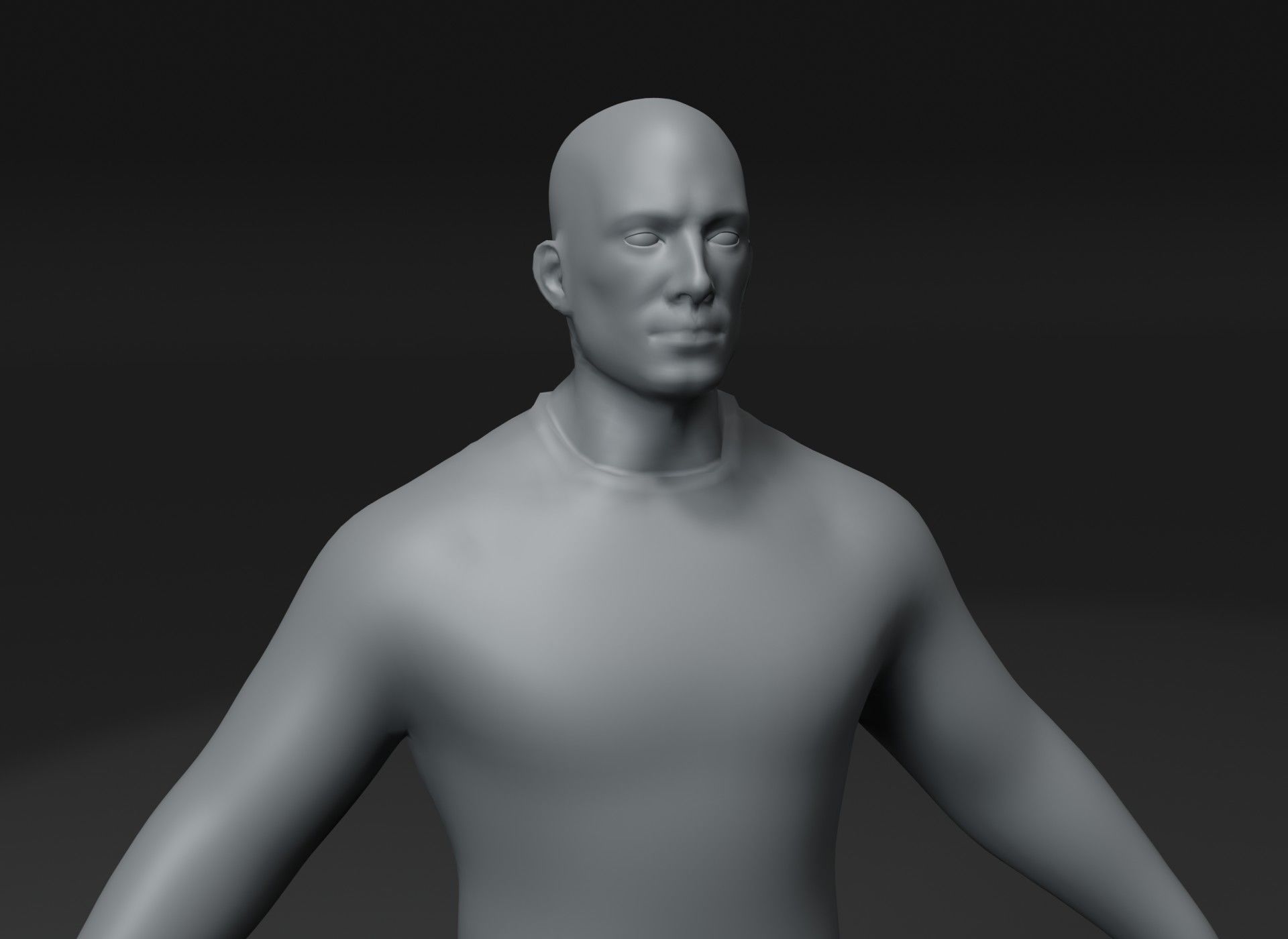 Clothed Male and Female Body Base Mesh 3D Model 10k Polygons Low-poly 3D model_31