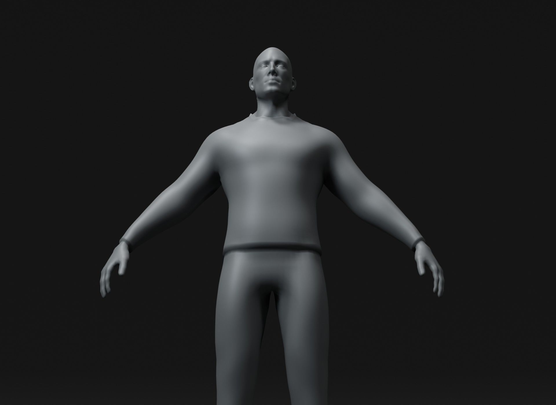 Clothed Male and Female Body Base Mesh 3D Model 10k Polygons Low-poly 3D model_9