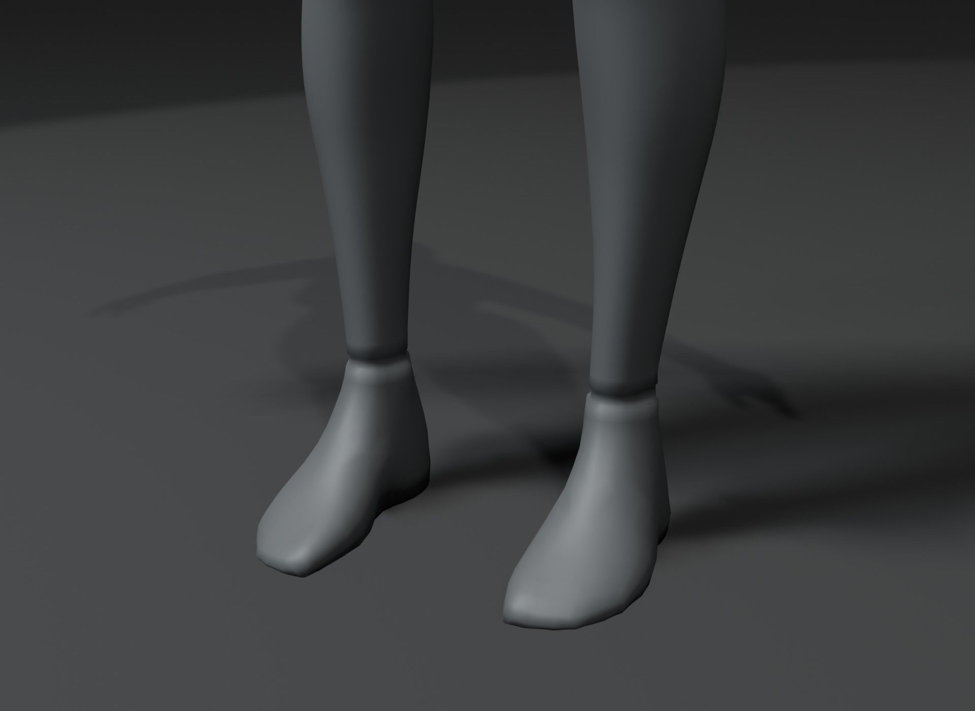 Clothed Male and Female Body Base Mesh 3D Model 10k Polygons Low-poly 3D model_20