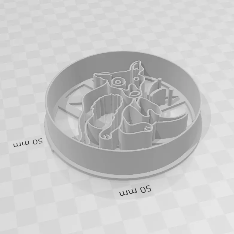 Flea Dog - Perro pulgoso cookie cutter 3D print model 3D print model_0