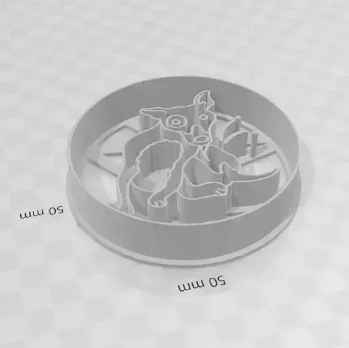 Flea Dog - Perro pulgoso cookie cutter 3D print model