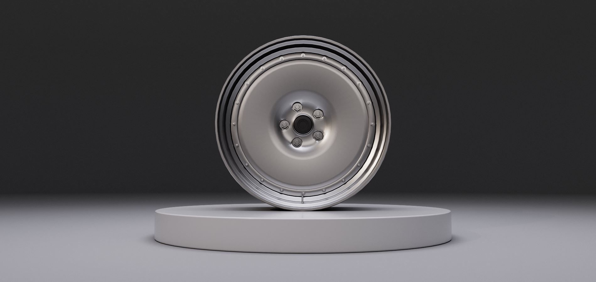 L1 wheel Low-poly 3D model_2