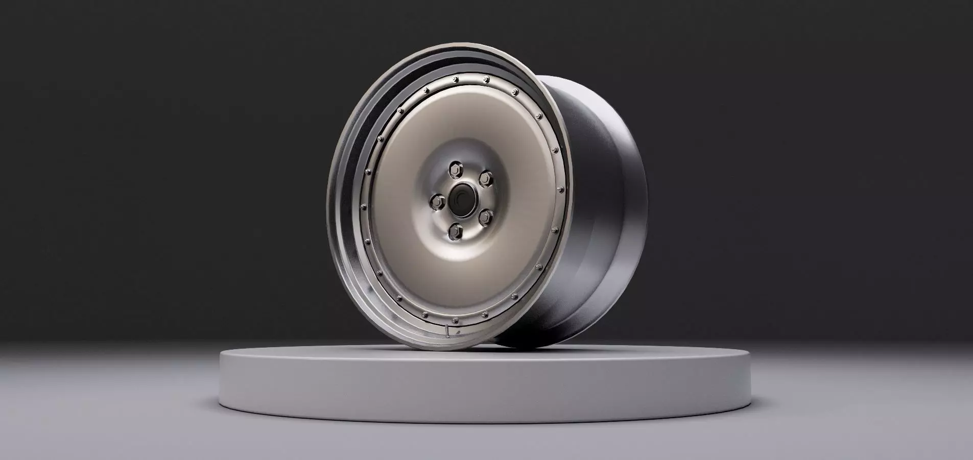 L1 wheel Low-poly 3D model_0