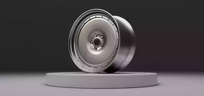 L1 wheel Low-poly 3D model