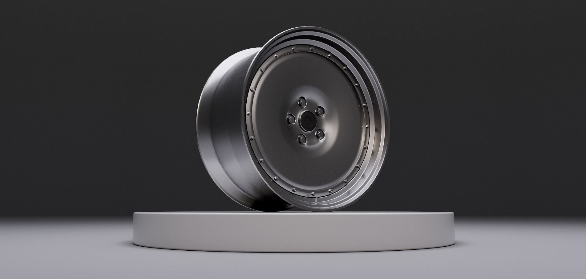 L1 wheel Low-poly 3D model_1