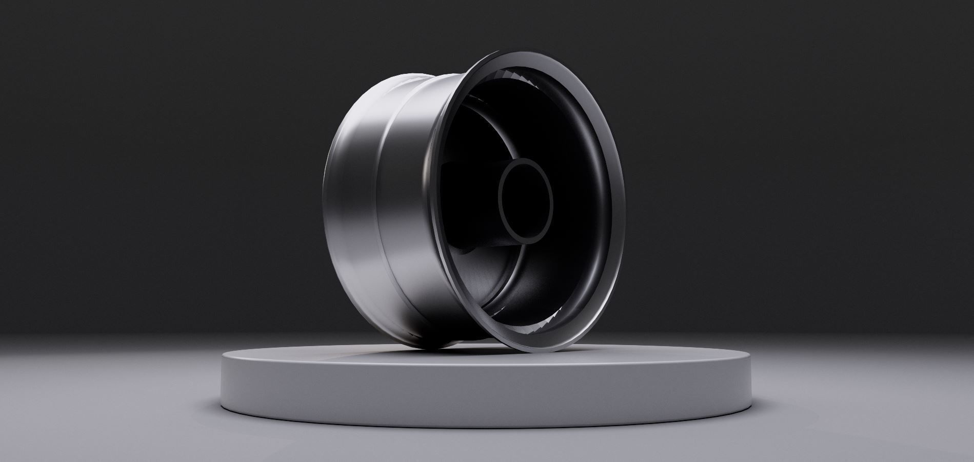 L1 wheel Low-poly 3D model_4