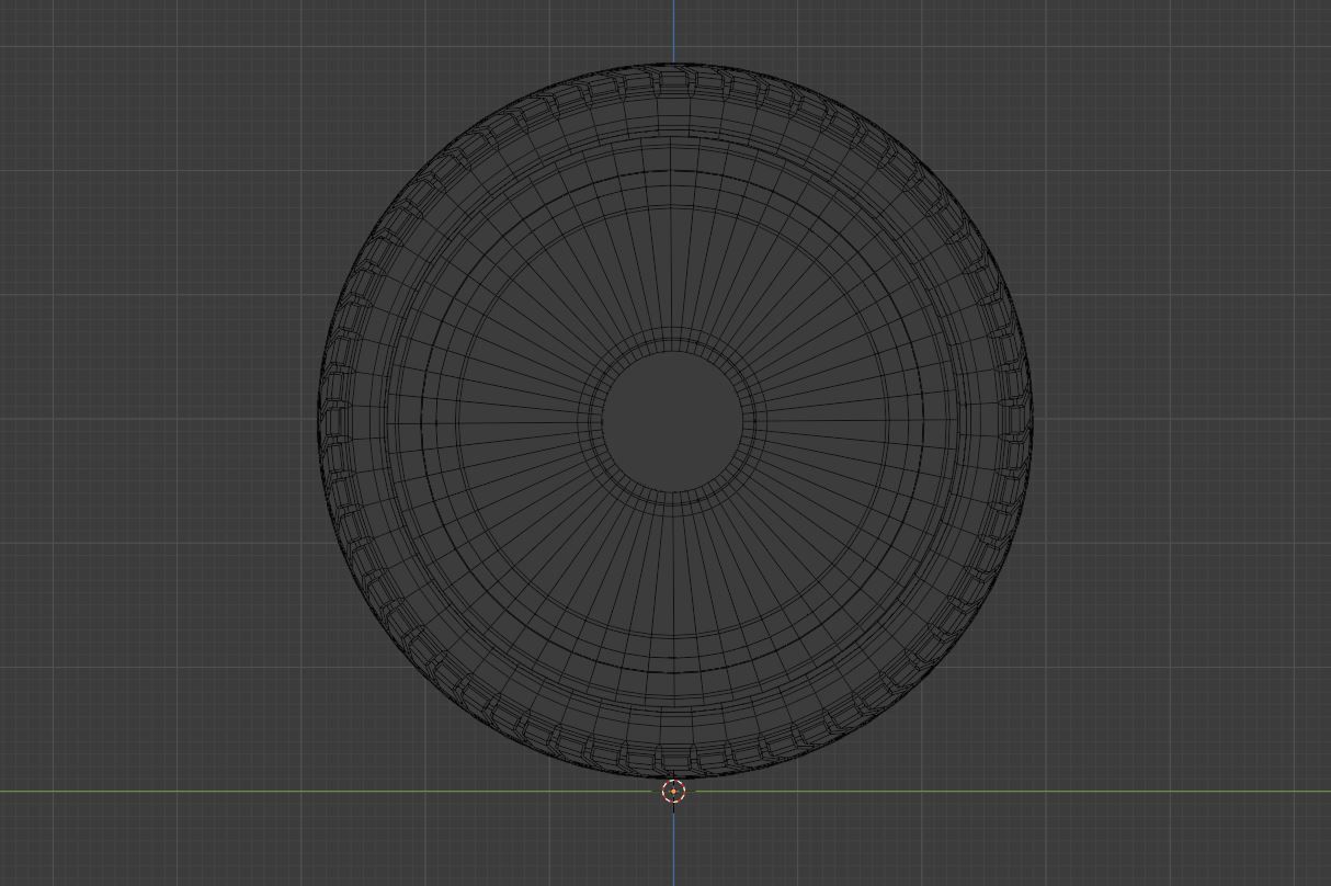 L1 wheel Low-poly 3D model_12