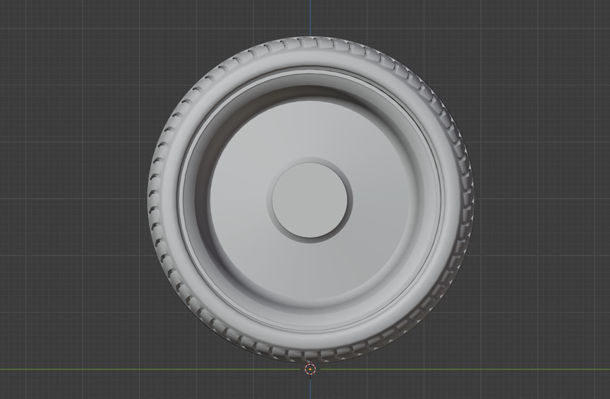 L1 wheel Low-poly 3D model_9