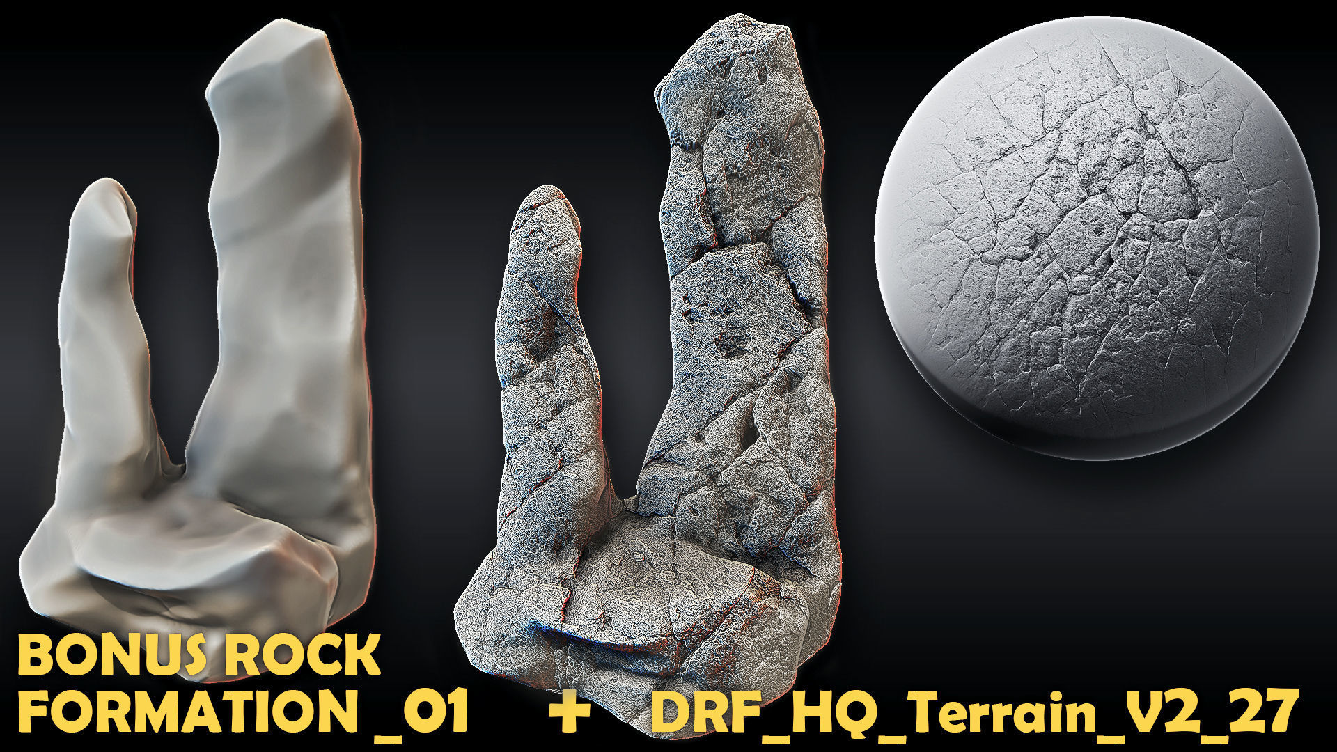Ultra HQ Terrain Seamless Sculpt Zbrush brushes and Alphas Vol2 3D model_29