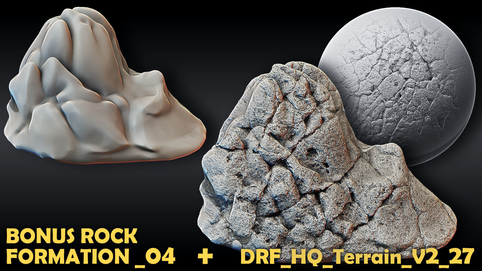 Ultra HQ Terrain Seamless Sculpt Zbrush brushes and Alphas Vol2 3D model_30