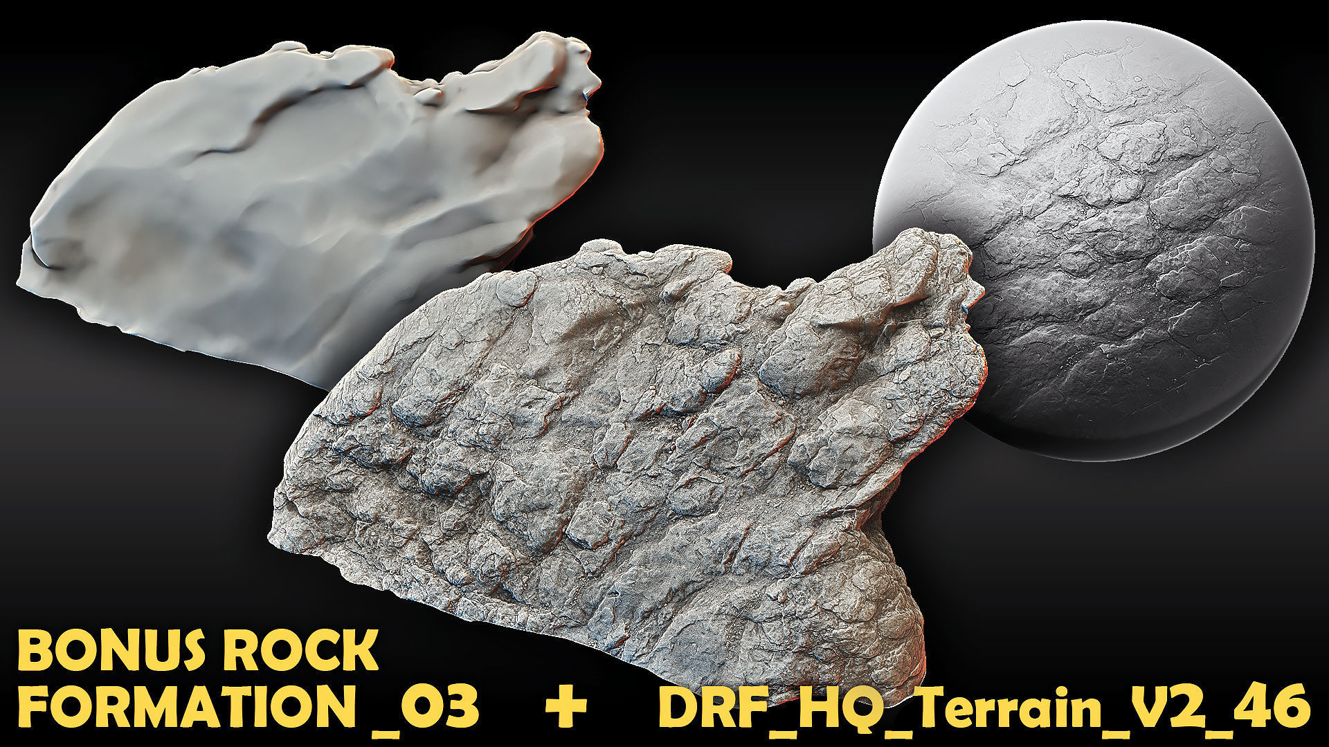 Ultra HQ Terrain Seamless Sculpt Zbrush brushes and Alphas Vol2 3D model_19