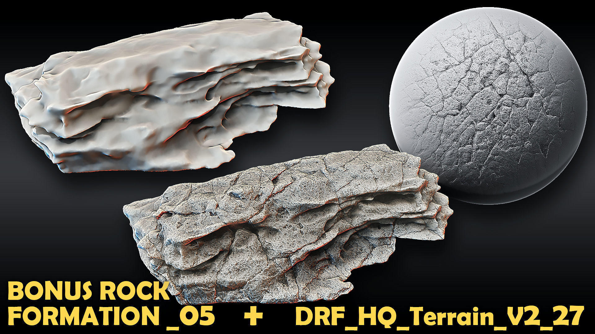 Ultra HQ Terrain Seamless Sculpt Zbrush brushes and Alphas Vol2 3D model_20