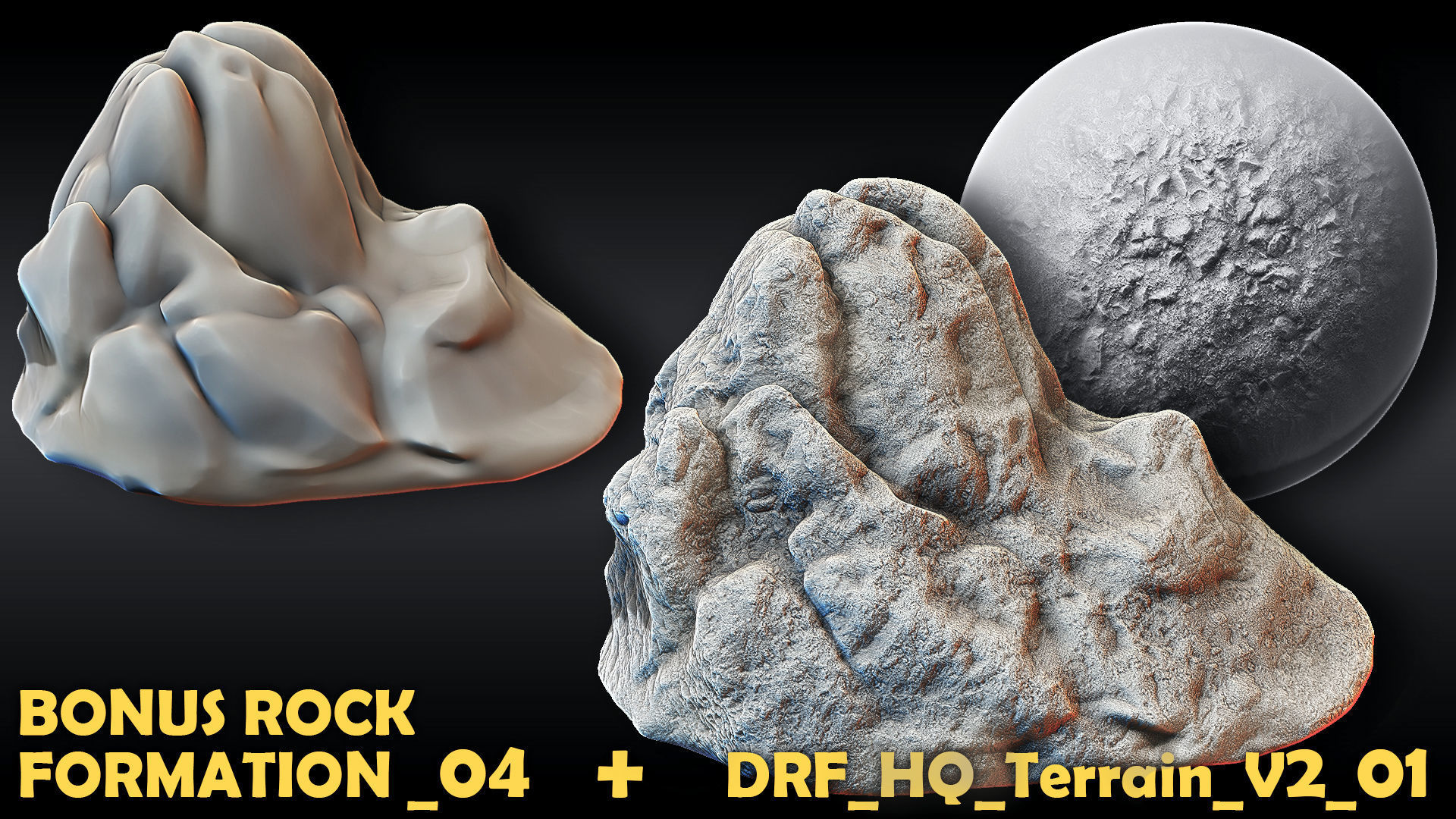 Ultra HQ Terrain Seamless Sculpt Zbrush brushes and Alphas Vol2 3D model_27