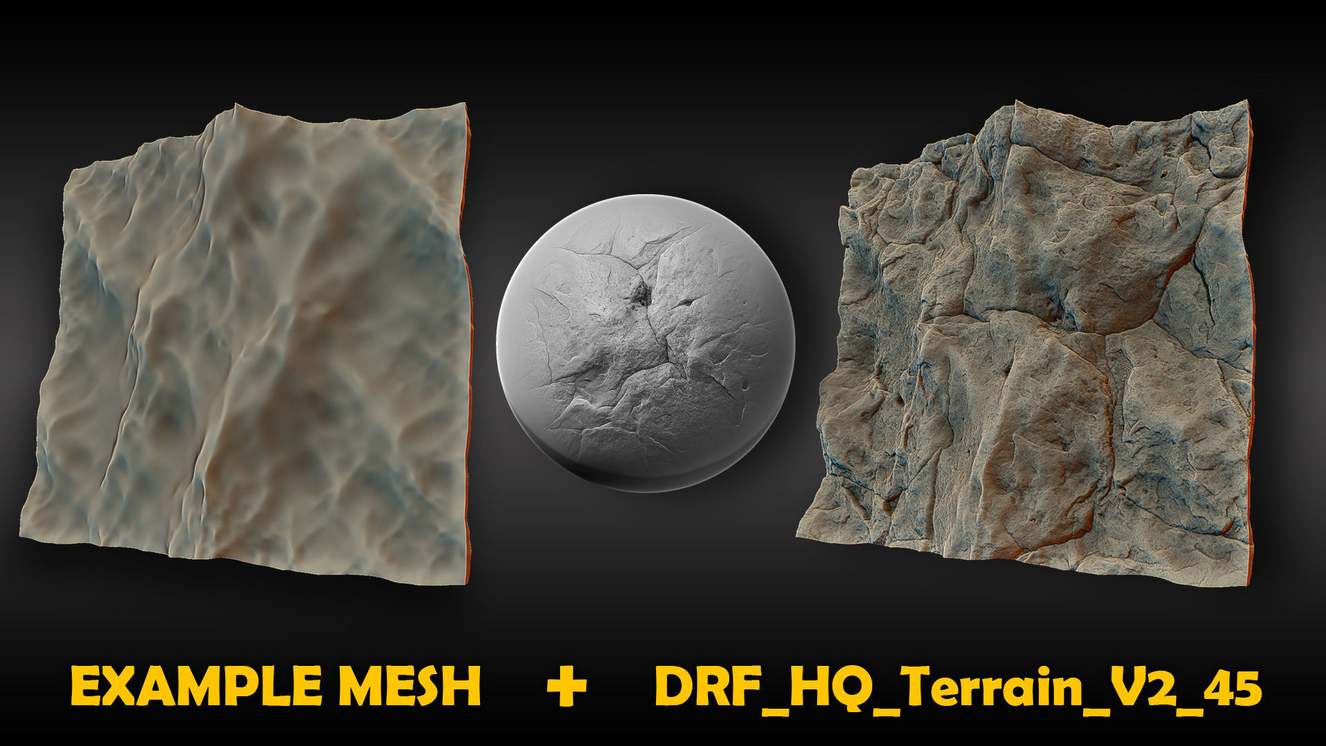 Ultra HQ Terrain Seamless Sculpt Zbrush brushes and Alphas Vol2 3D model_11