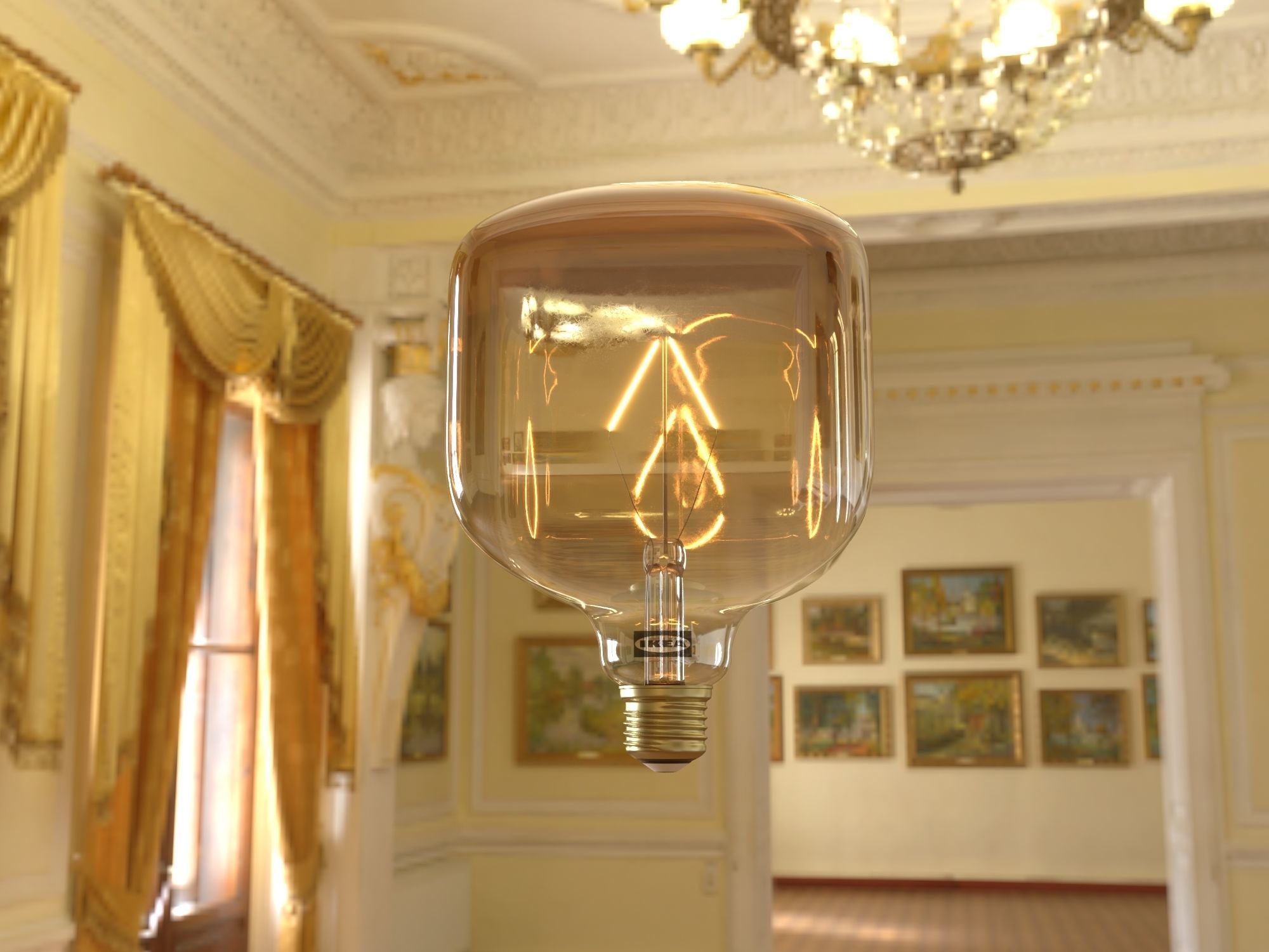 LUNNOM Led Bulb IKEA 3D model_7