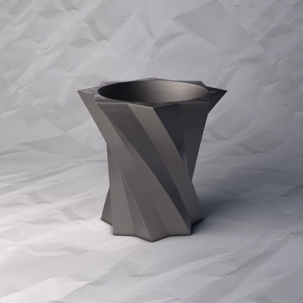 VASE 075 3D print model_4