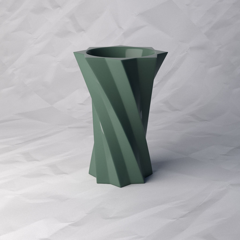 VASE 076 3D print model_5
