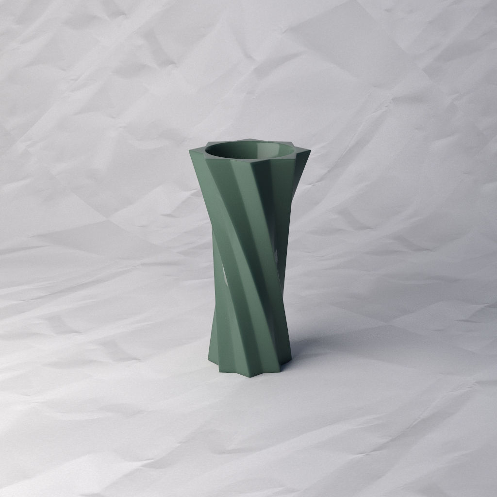 VASE 077 3D print model_5