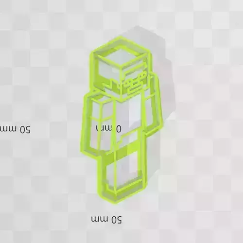Steve Minecraft cookie cutter 3D print model 3D print model