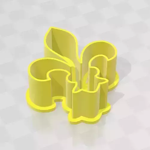 Fleur de lis - Flor de lis - cookie cutter 3D print model
