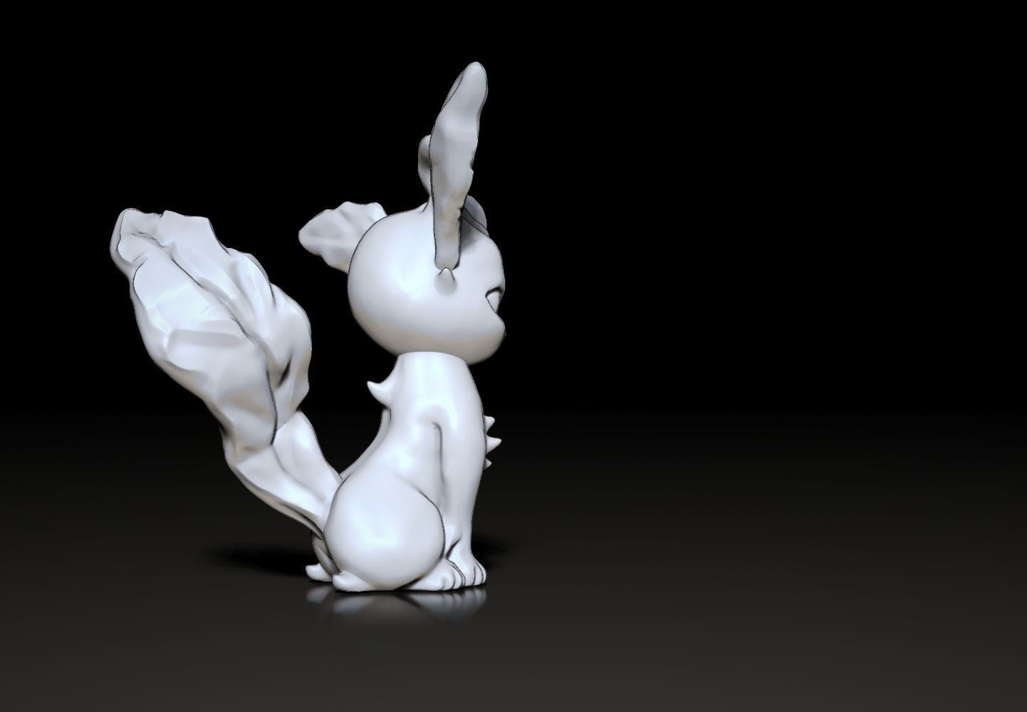 Leafeon -Pokemon -3D Printable Figure - Toy 3D print model 3D print model_4
