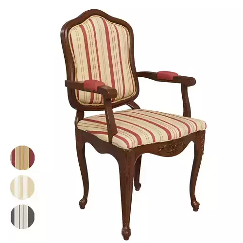 Classic carved chair 03 02