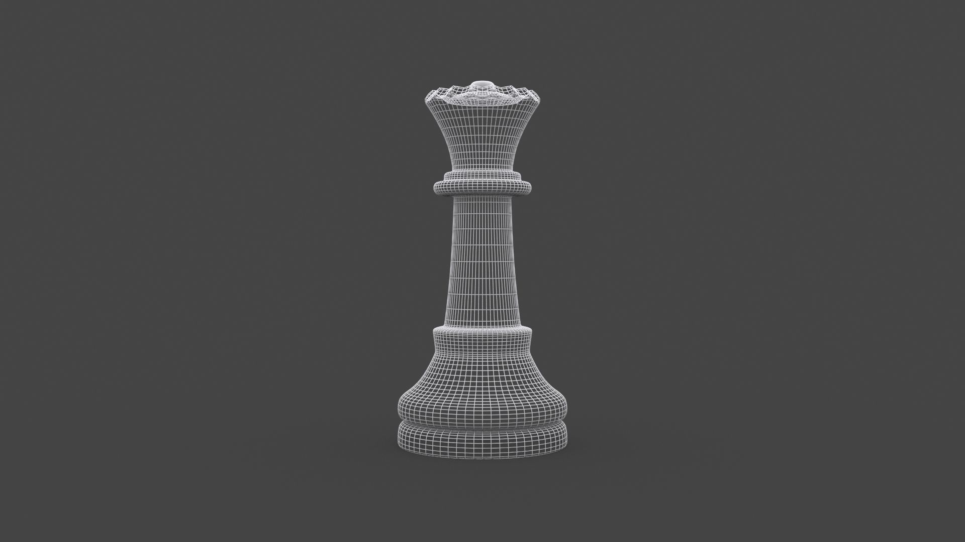 CHES-023 Wooden Queen  3D model_5