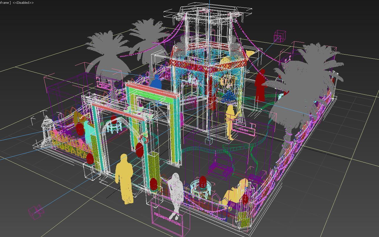 Ramadan Mall Decoration 3D model_7
