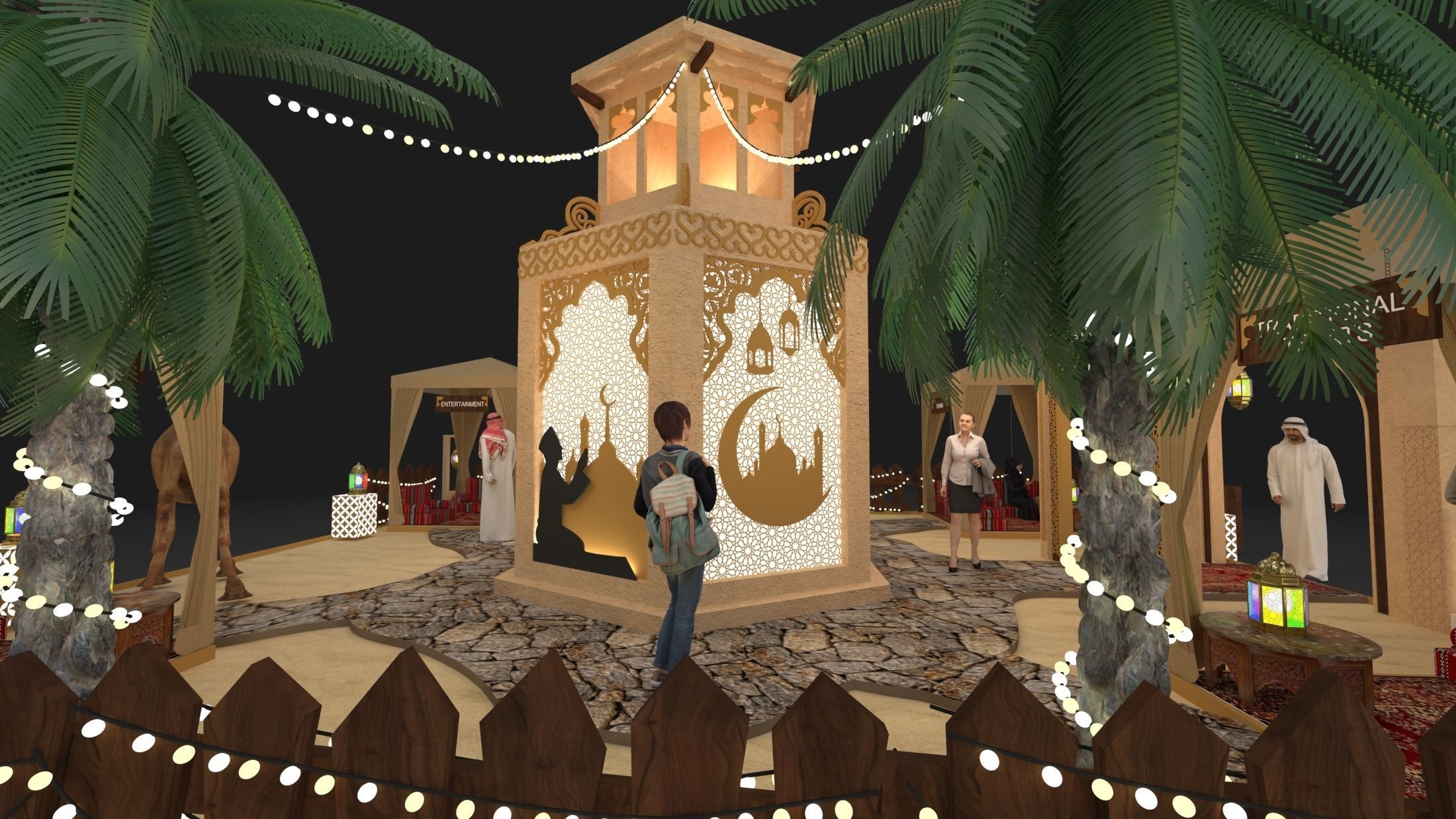 Ramadan Mall Decoration 3D model_5