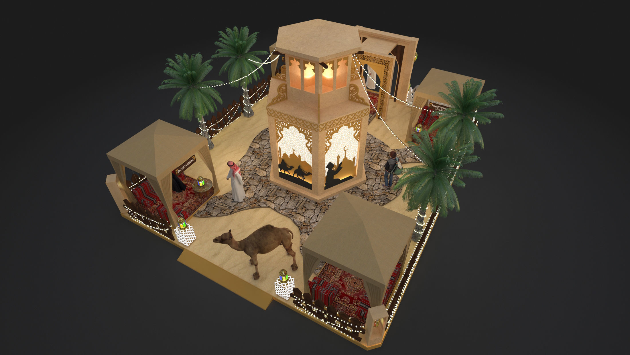 Ramadan Mall Decoration 3D model_3