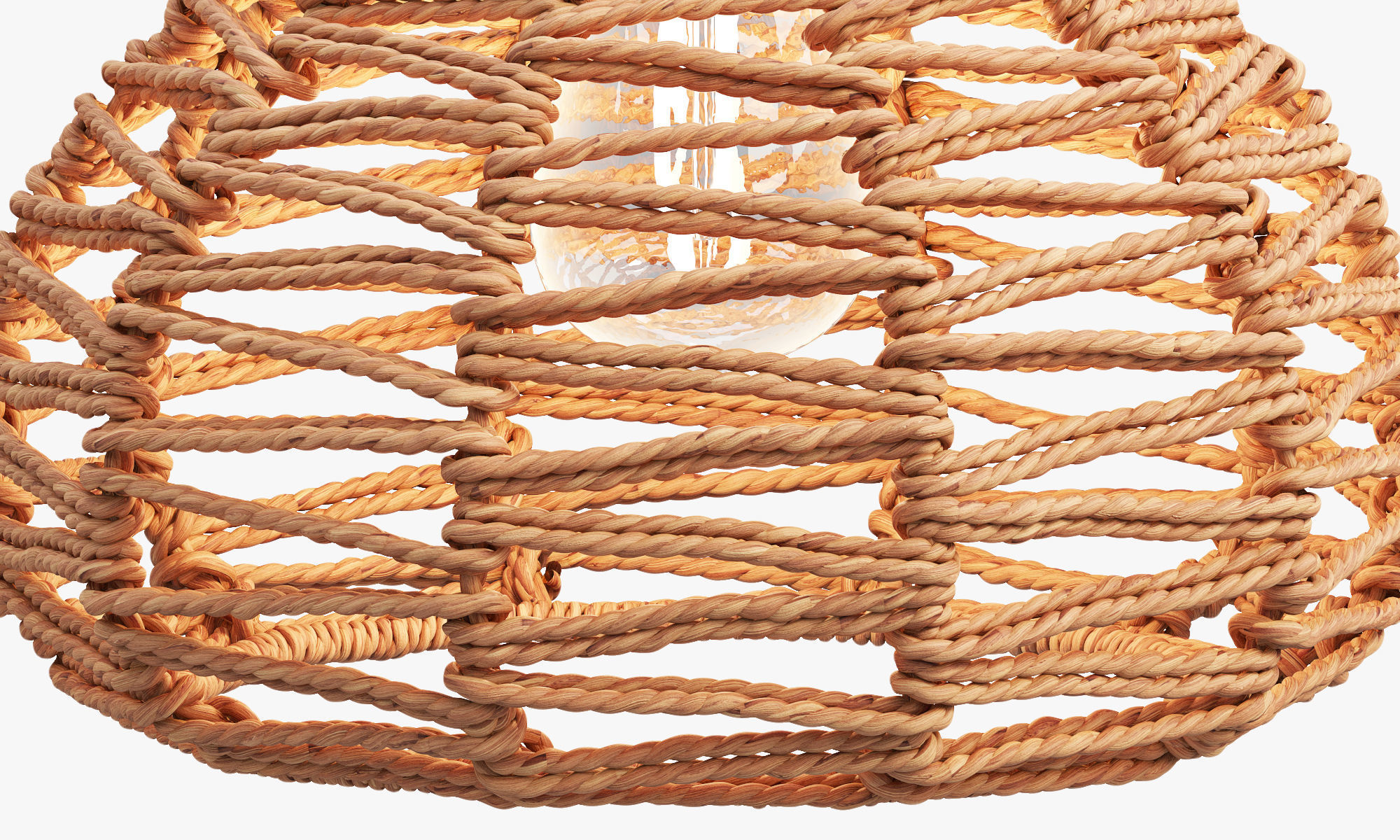 Joybird Nezz Natural Ceiling Lamp 3D model_3