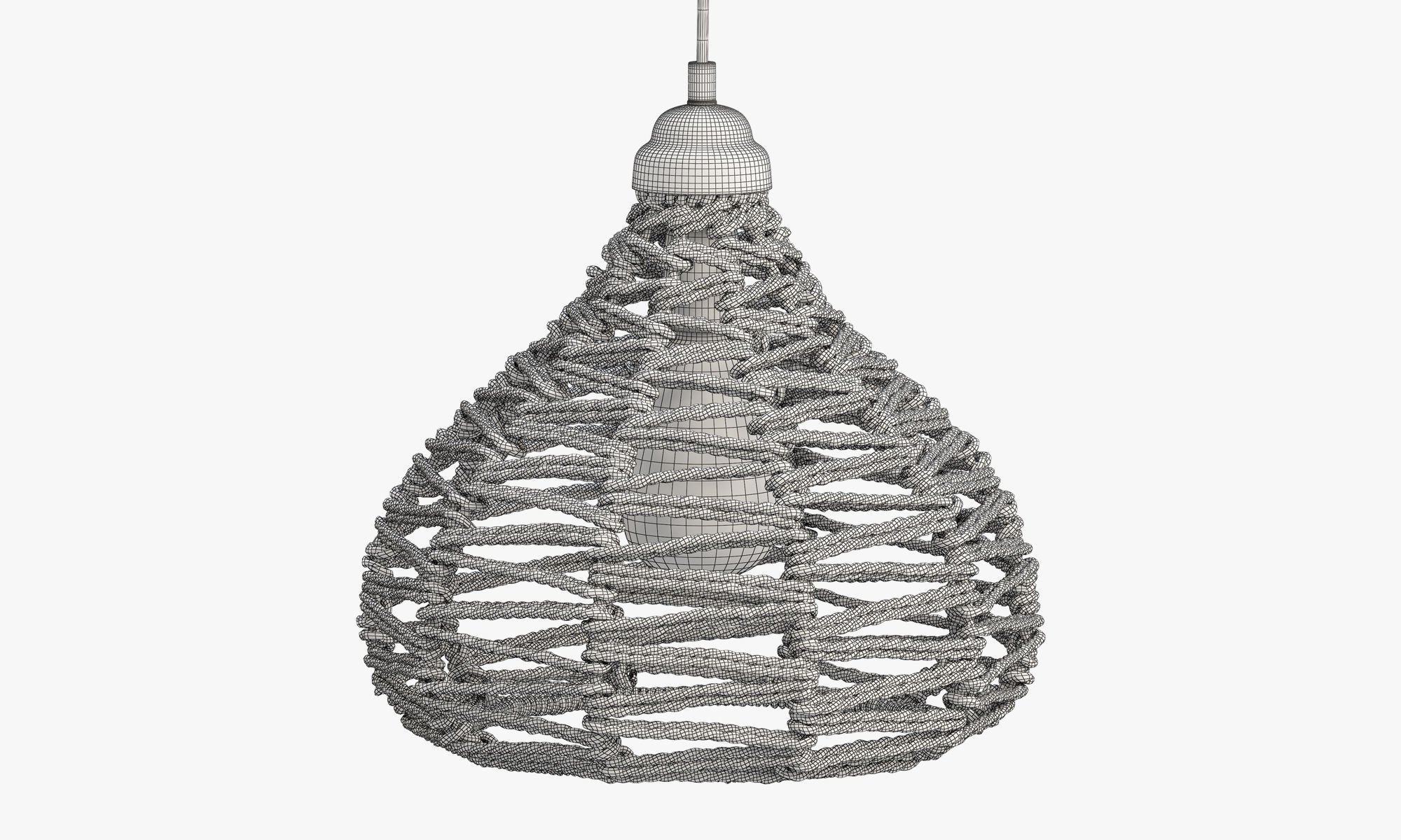 Joybird Nezz Natural Ceiling Lamp 3D model_11