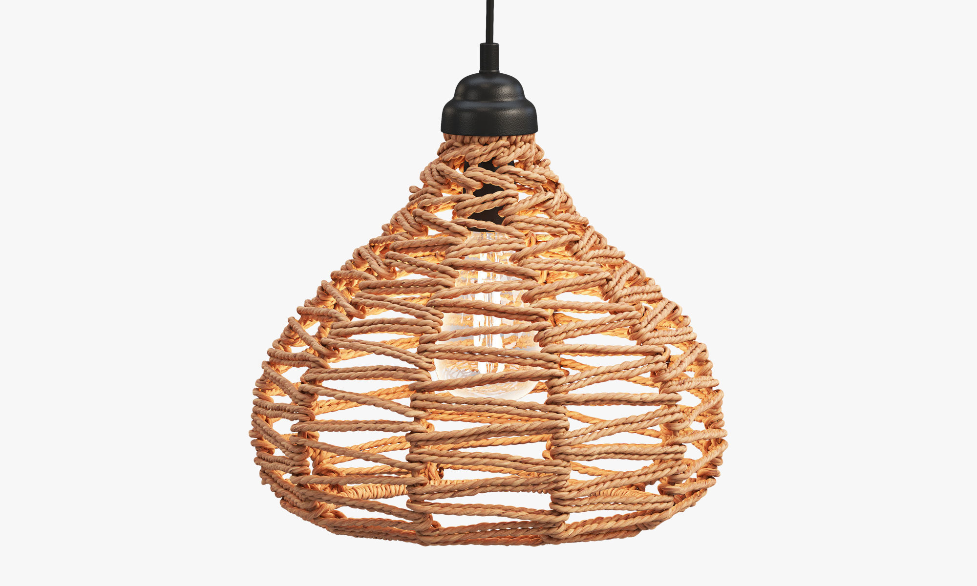 Joybird Nezz Natural Ceiling Lamp 3D model_2