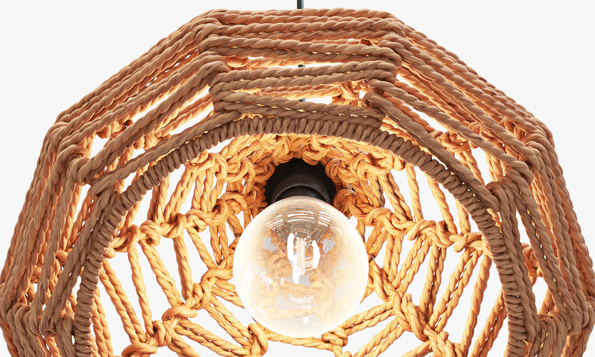 Joybird Nezz Natural Ceiling Lamp 3D model_5