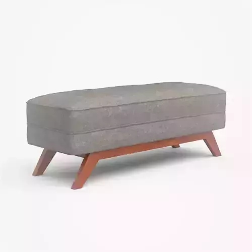 Kensley bench brown upholstered