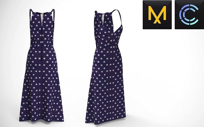 Polka Dot Dress  3D model