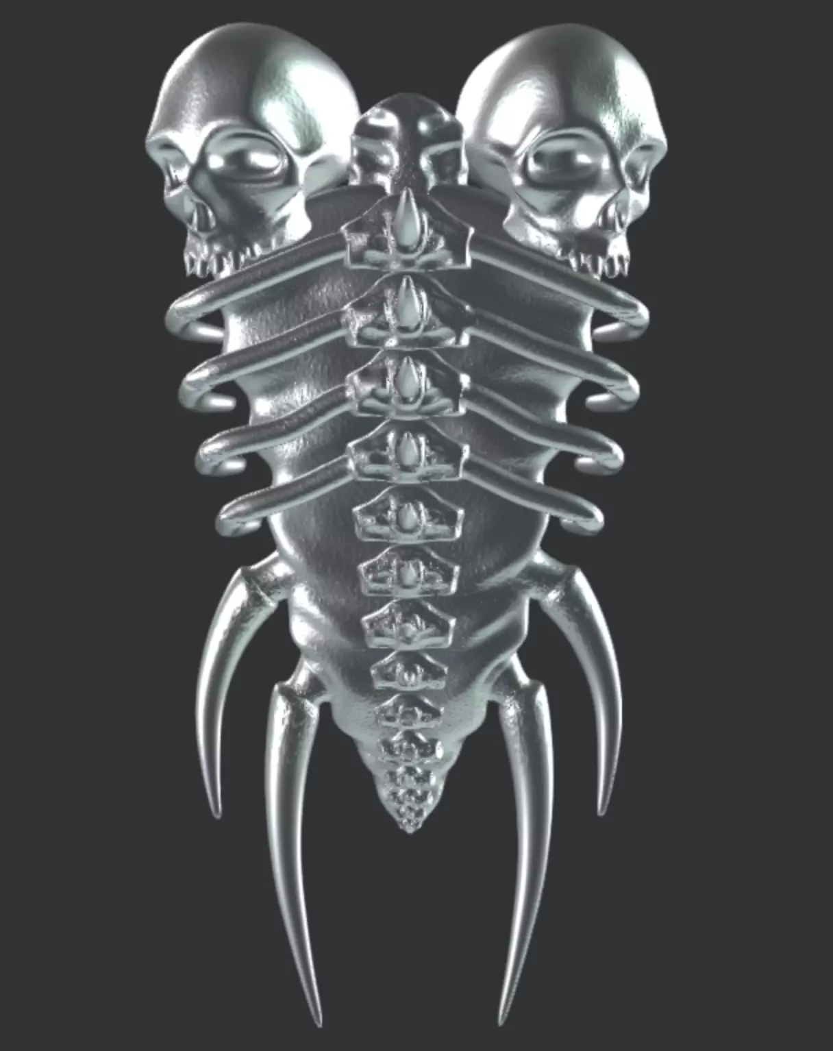 Diablo Bone Shield Necromancer 3D model_0