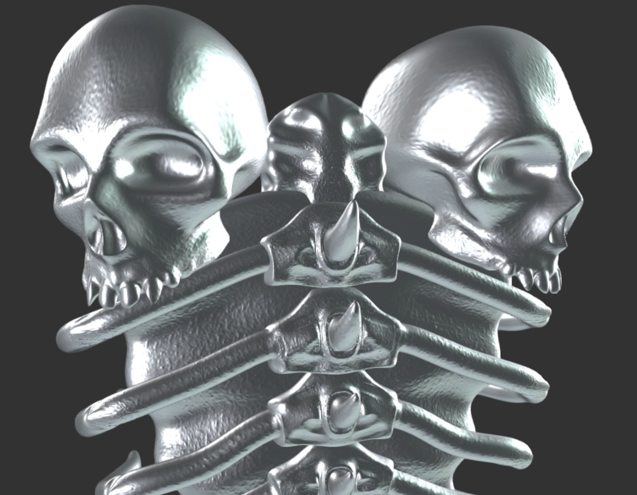 Diablo Bone Shield Necromancer 3D model_4