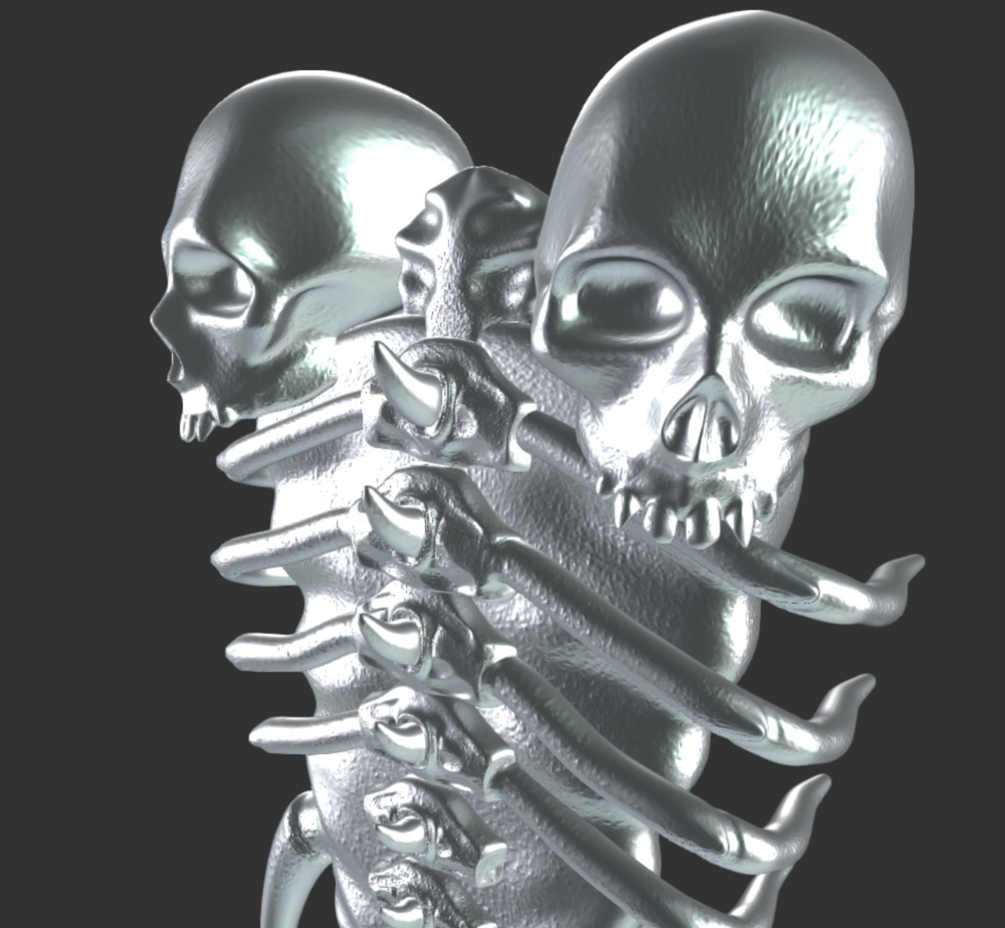 Diablo Bone Shield Necromancer 3D model_6