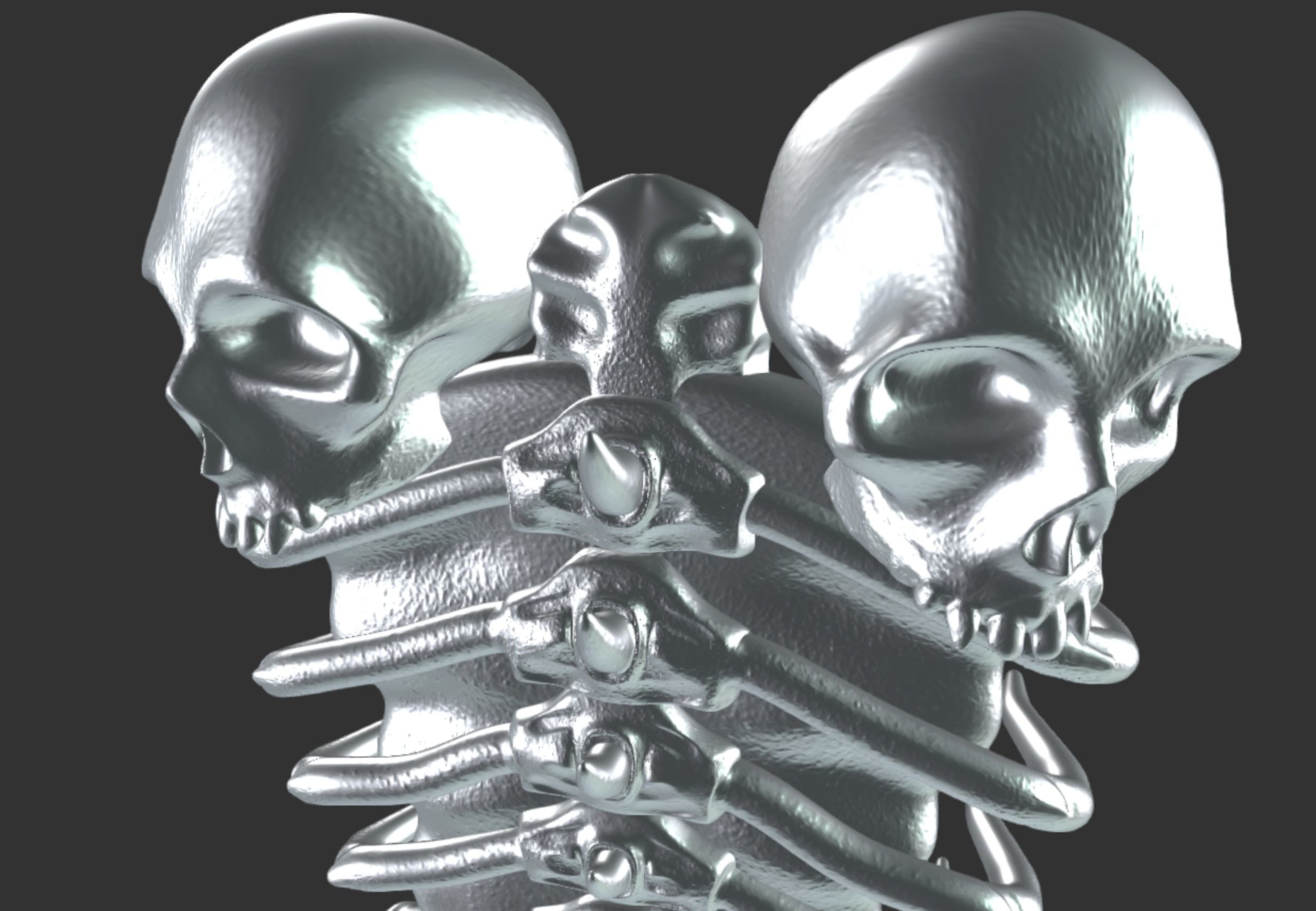 Diablo Bone Shield Necromancer 3D model_1