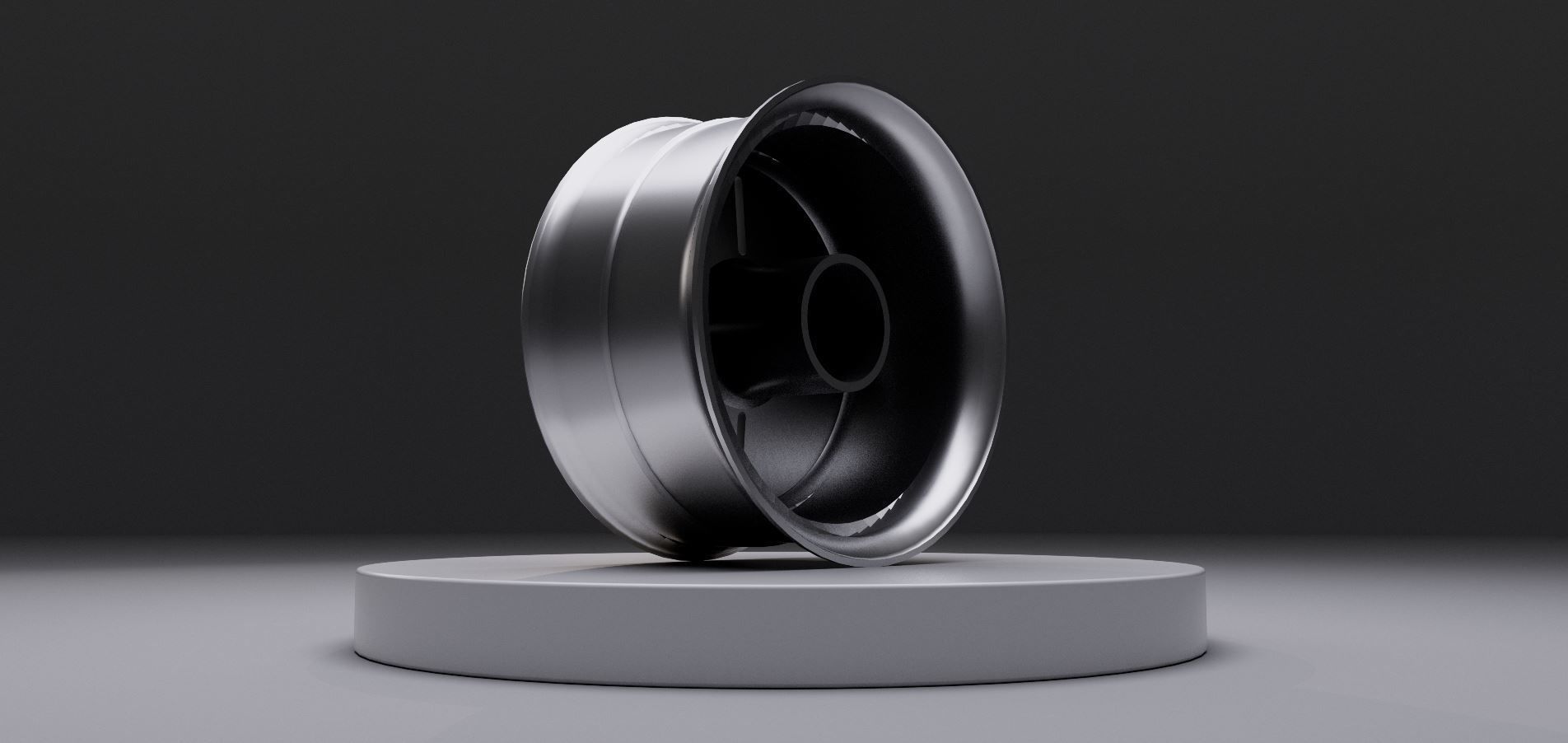 L4 wheel Low-poly 3D model_4