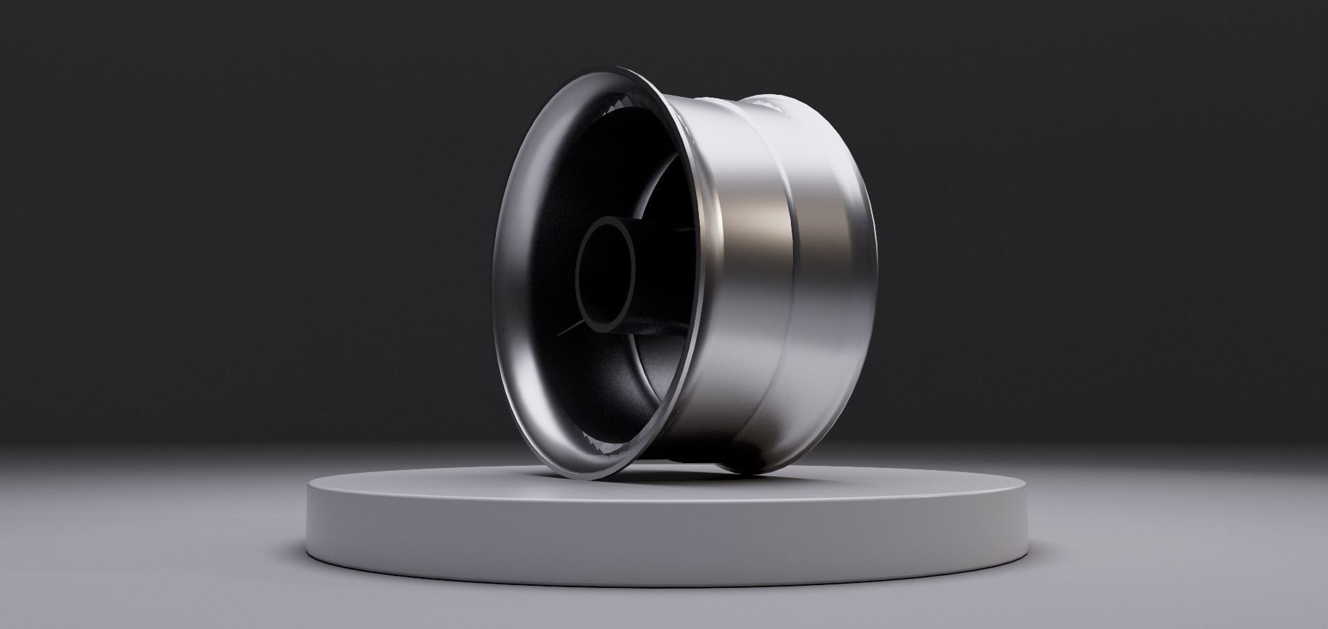 L4 wheel Low-poly 3D model_5