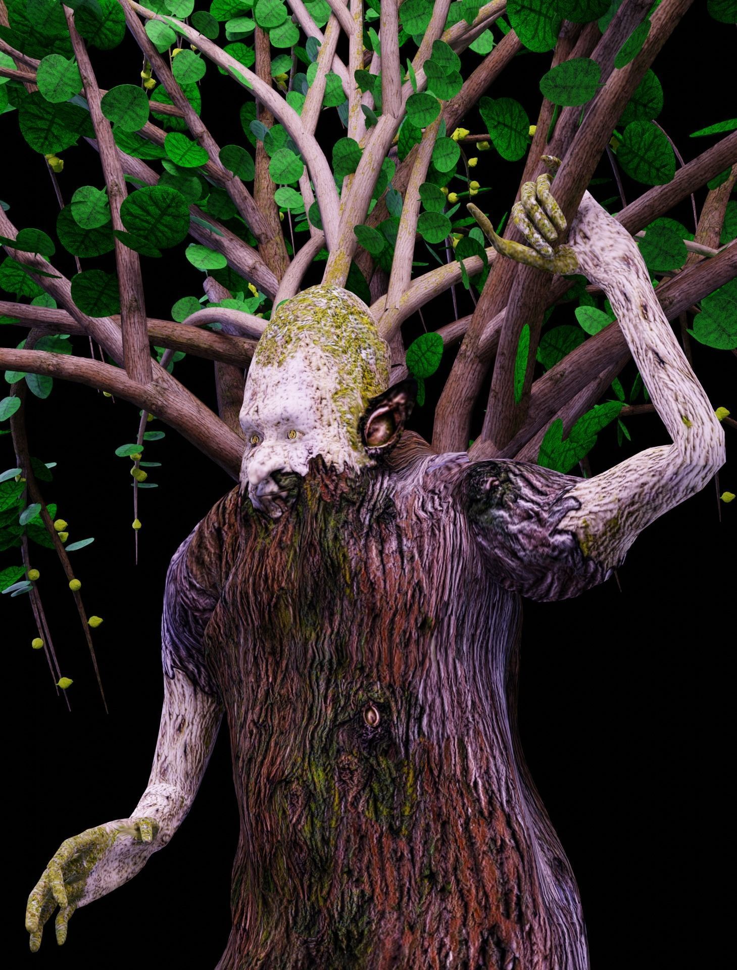 Ent - Drzewiec Low-poly 3D model_2