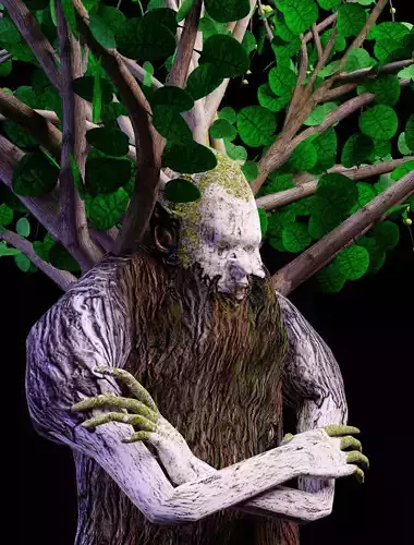 Ent - Drzewiec Low-poly 3D model