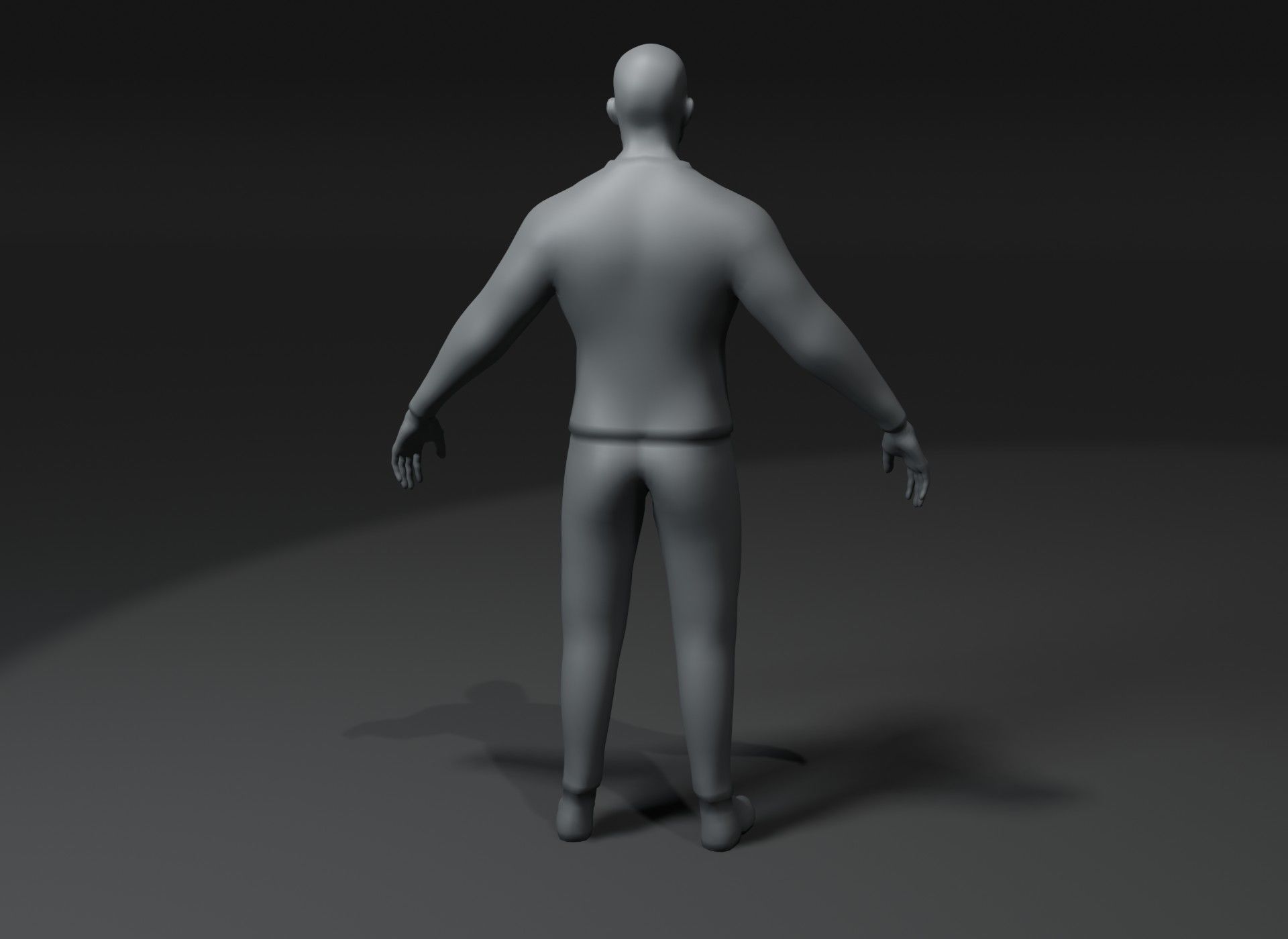 Clothed Male and Female Body Base Mesh 3D Model 10k Polygons 3D Model Collection_33
