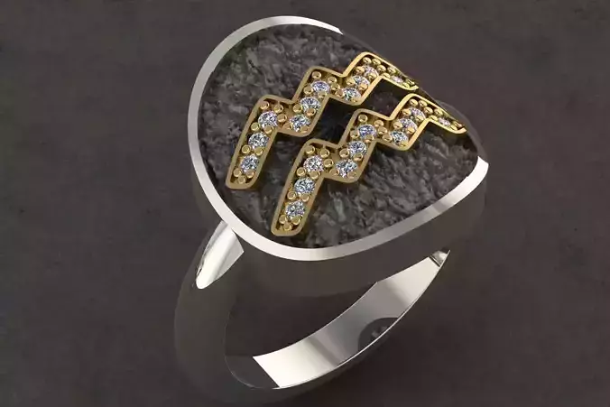 AQUARIUS Ring for woman
