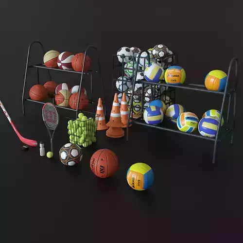 Sports equipment Hq 3D model
