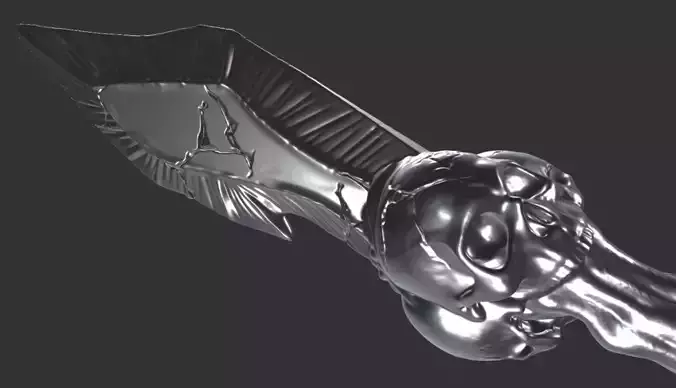 Skull Spear - 3D Model Ready To Print
