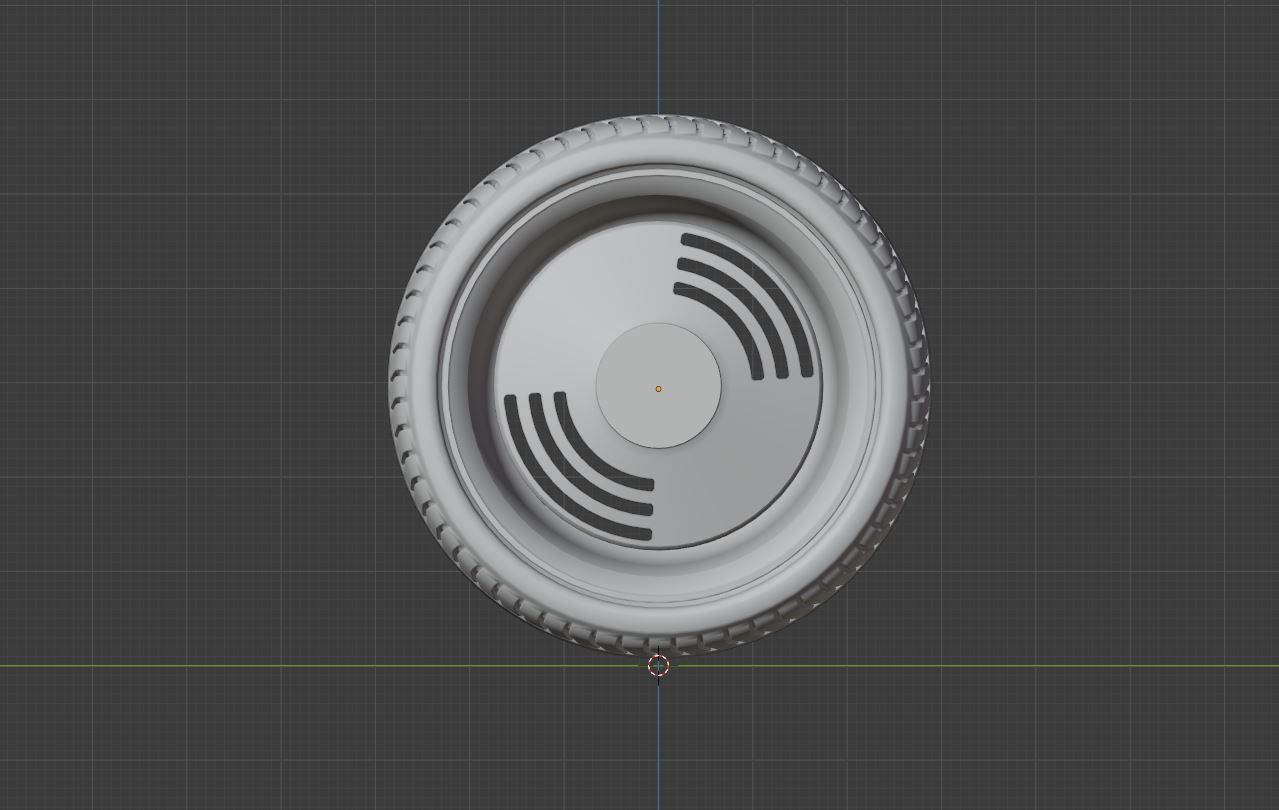 L2 wheel Low-poly 3D model_9